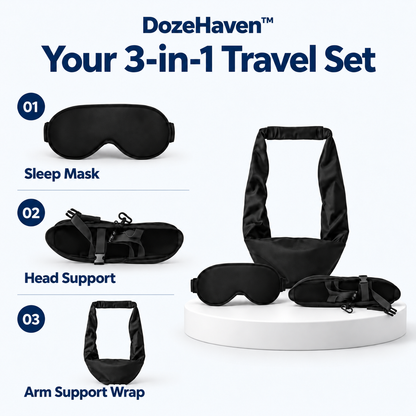 DozeHaven™ 3 in 1 Travel Sleep Set